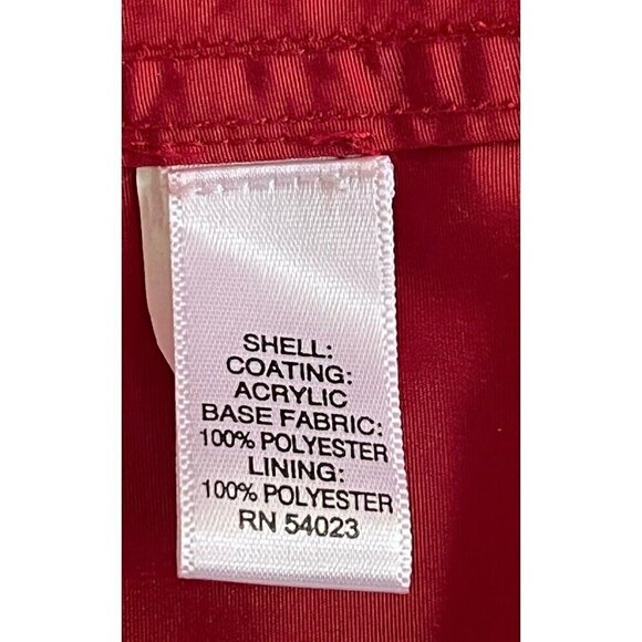 Banana Republic Men’s SZ M Four-Pocket Nylon Jacket Red Full Zip Snap Front - Picture 6 of 12